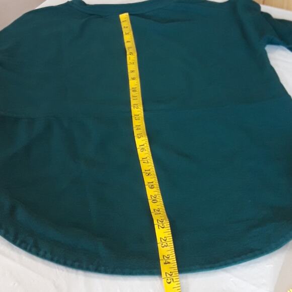 Zelos Womens Sz L Hunter Green Lightweight Long Sleeve Sweatshirt - Picture 10 of 10